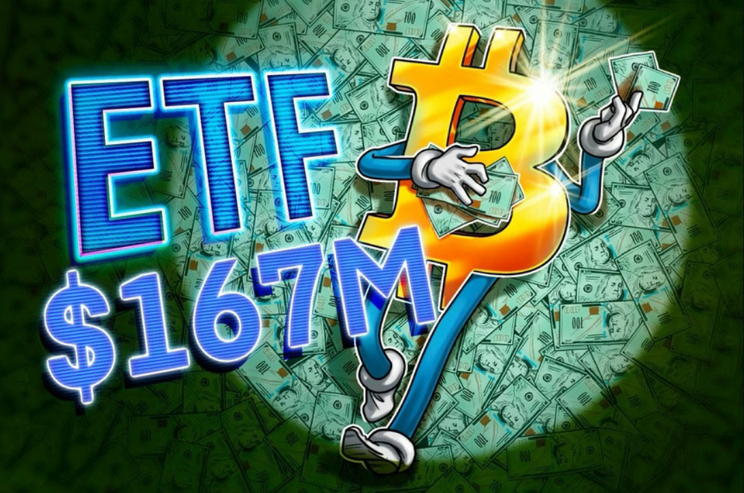 美国比特币(BTC)ETF迎1.67亿资金流入,另类币基金资金外流局面未改